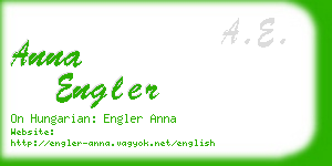 anna engler business card